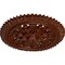 Ekena Millwork York Ceiling Medallion (Fits Canopies up to 3 5/8"), 21 5/8"OD x 2 1/2"P, Burnished Mahogany Crackle CM21YOBMC - alternate 4